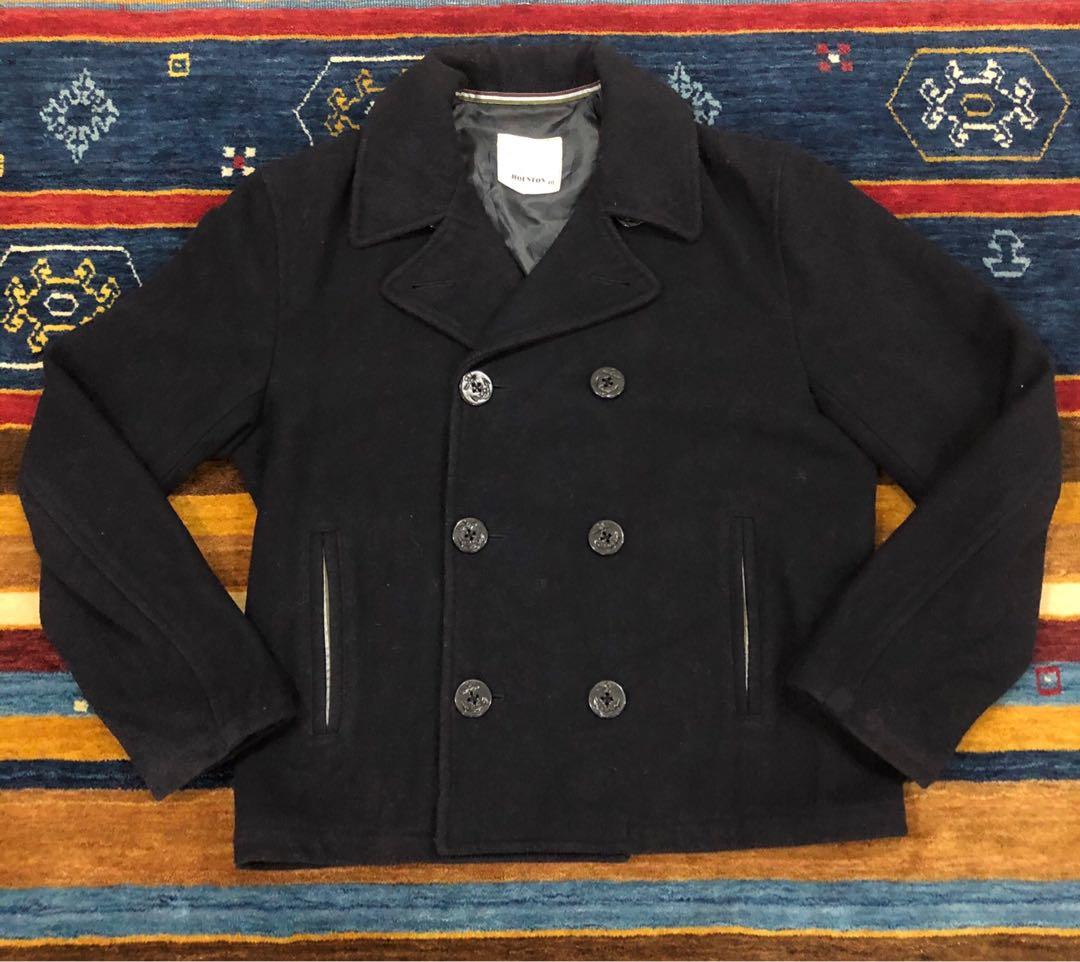 Navy military peacoat cheap