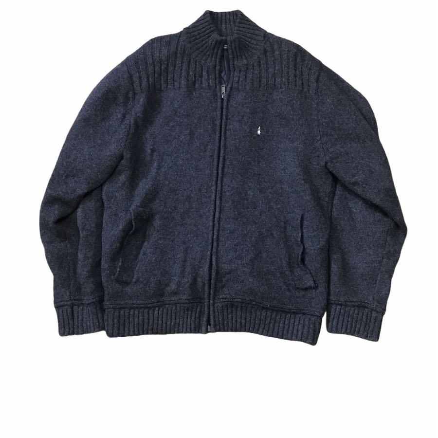 Hush Puppies Knitted Gray cardigan jacket Men s Fashion Coats Jackets and Outerwear on Carousell