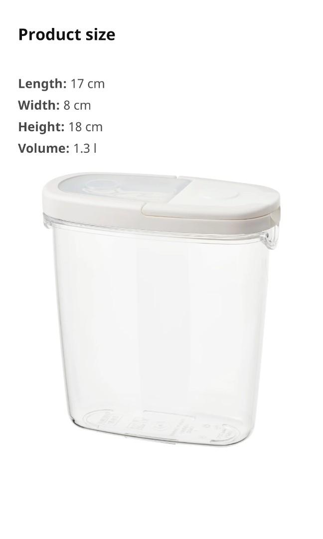 IKEA 365+ Hakan Olsson container & dry food jar with lid, Furniture