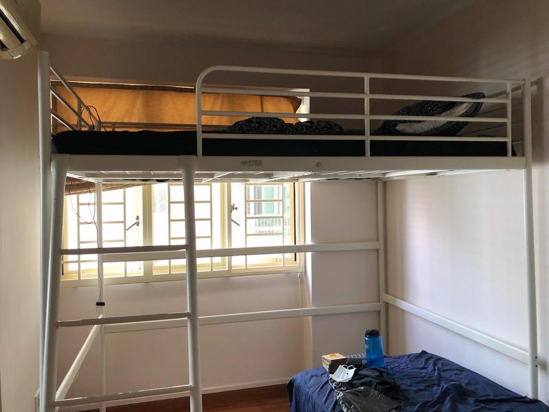 IKEA loft bed frame Queen Size, Furniture & Home Living, Furniture, Bed Frames & Mattresses on