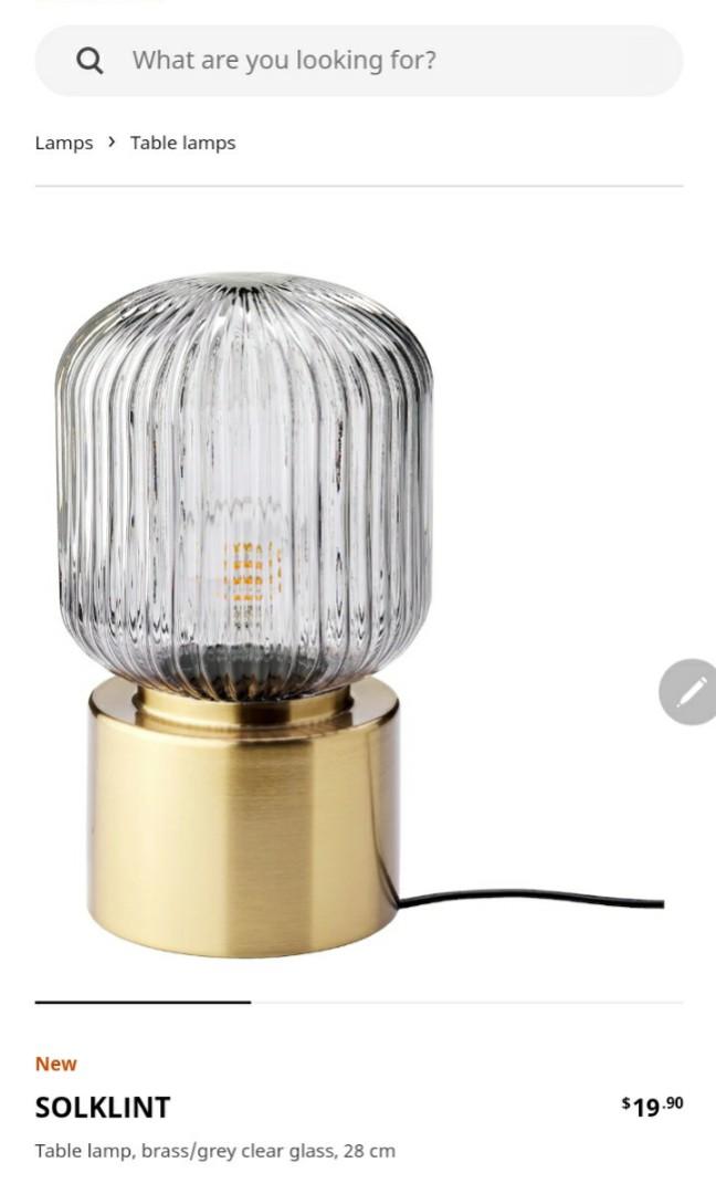 Ikea Solklint Table Lamp Furniture Home Living Decor Other On Carou Ikea Solklint Table Lamp Furniture, Rose Gold Table Lamp Ikea