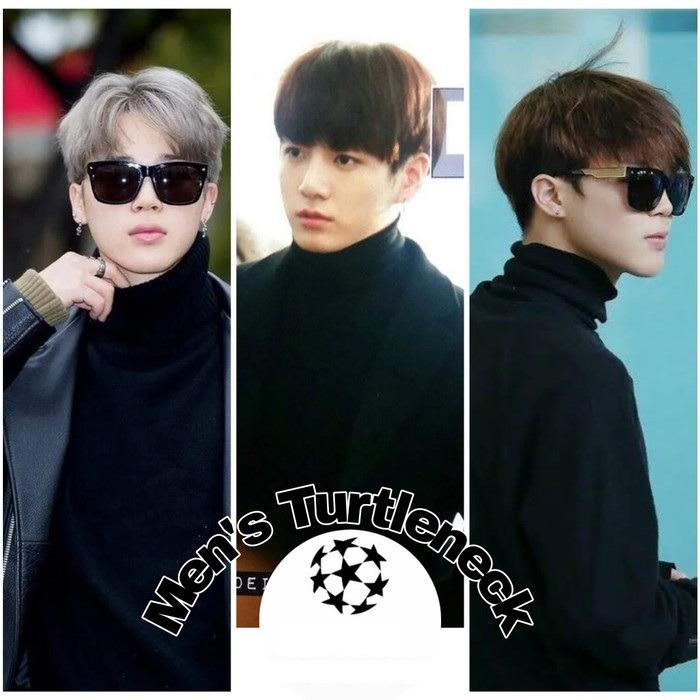 Kaos turtleneck pria hot sale