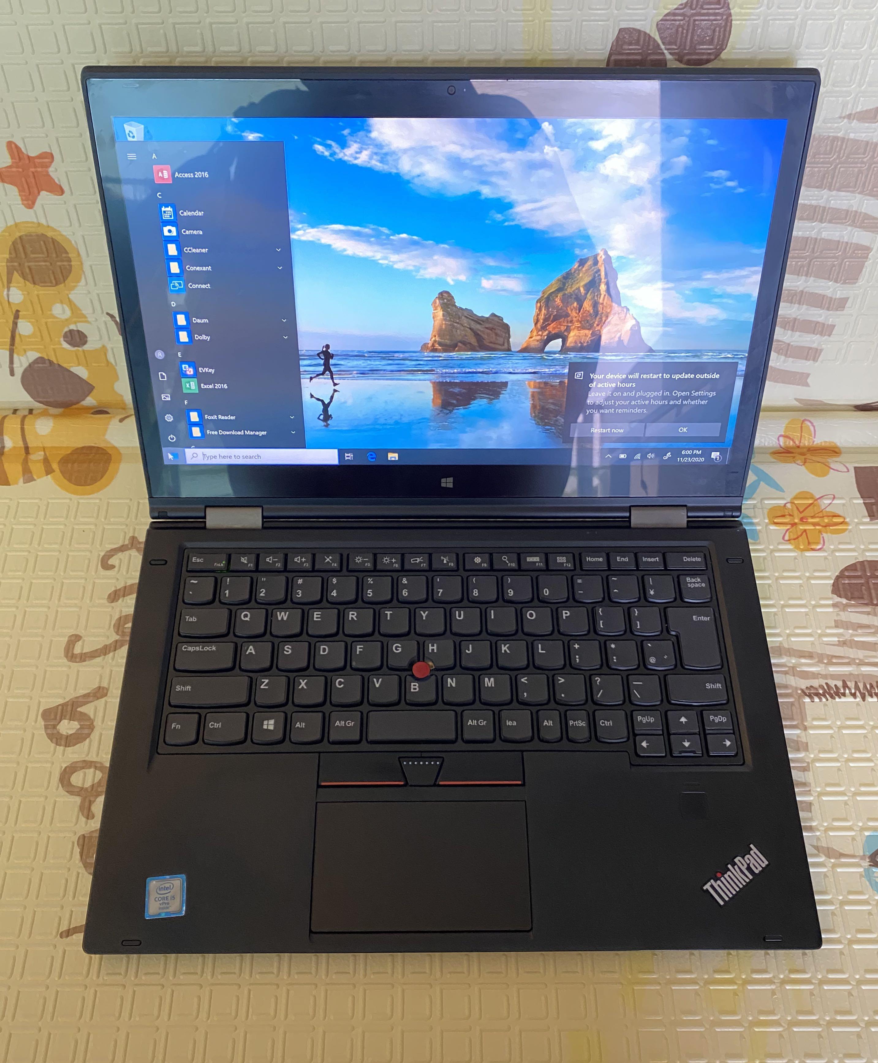 Lenovo Thinkpad X1 Yoga 14 Full Hd Core I5 6300u 8gb Ram 512gb Ssd Electronics Computers Laptops On Carousell