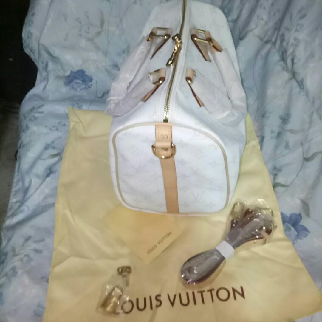 LV Doctors bag mono white, Luxury, Bags & Wallets on Carousell