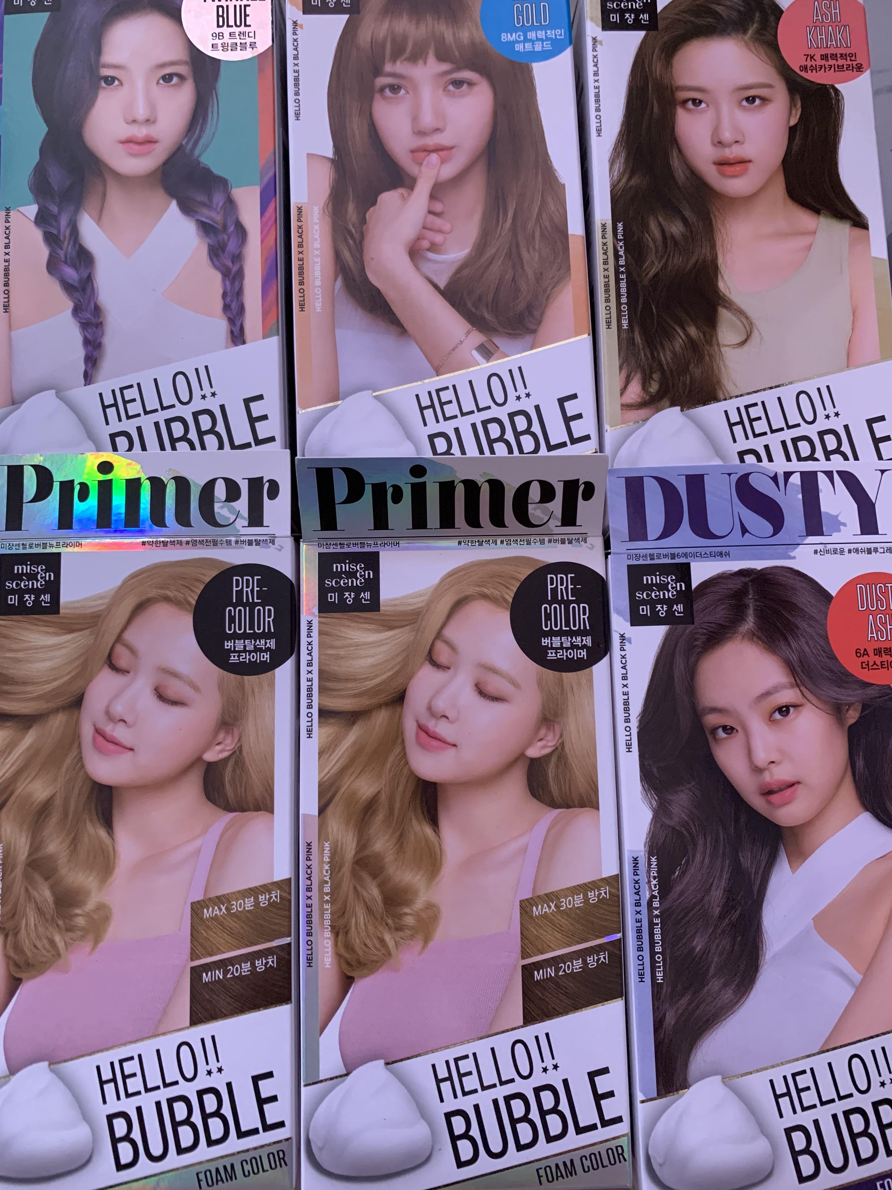 Hello Bubble Hair Dye Instructions Mise En Scene Hello Bubble Hair Dye, Beauty & Personal Care, Hair on