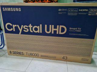 New 43inch Samsung TU8000 TV