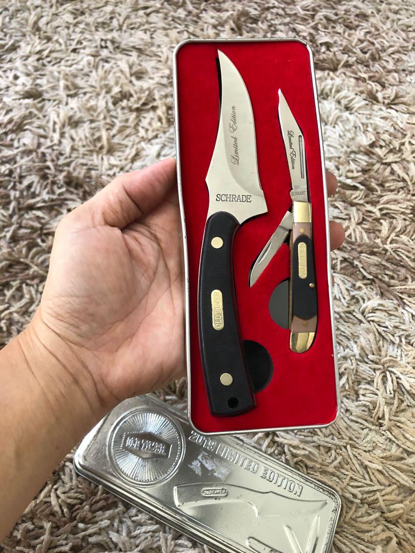 New Limited Edition Sharpfinger Fixed Blade Knife And Dog Leg Jack Pocket  Knife With Gift Tin (Dented Box), Hobbies & Toys, Memorabilia &  Collectibles, Fan Merchandise On Carousell