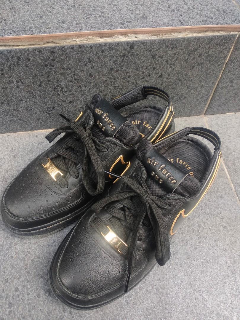 Air force 1 vtf black metallic gold shop
