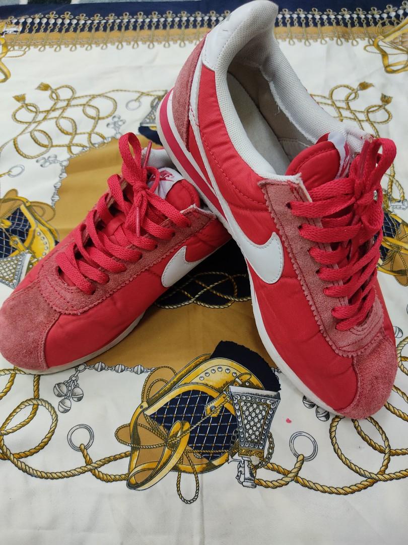 nike cortez nylon hyper red