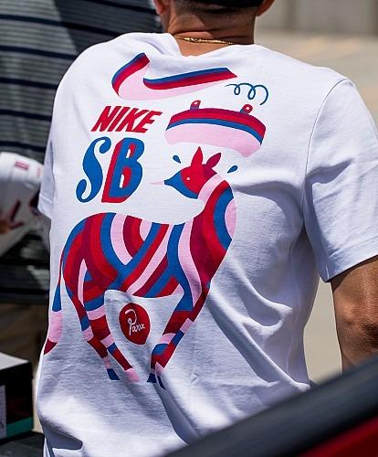 Nike sb x 2025 parra tee pocket white
