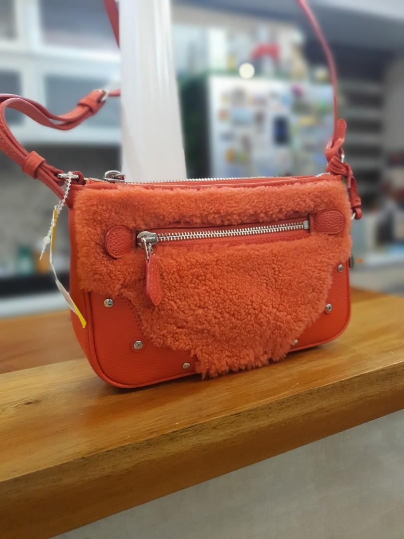 coach orange crossbody purse
