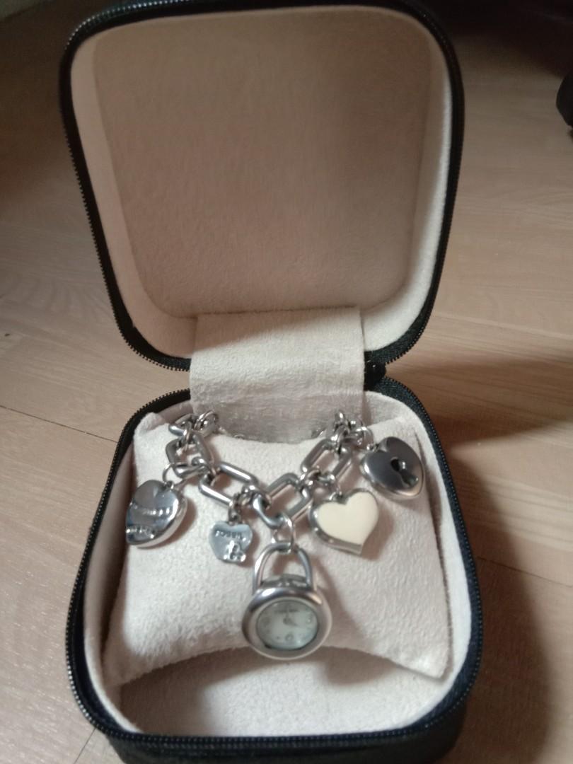 Orig Fossil Charm Bracelet Watch Women S Fashion Watches Accessories Watches On Carousell