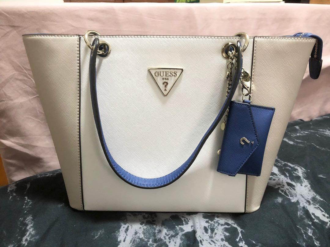 Original Guess Tote Bag Women S Fashion Bags Wallets Handbags On Carousell Buy guess ryann mini crossbody to zip, paisley and other crossbody bags at amazon.com. carousell