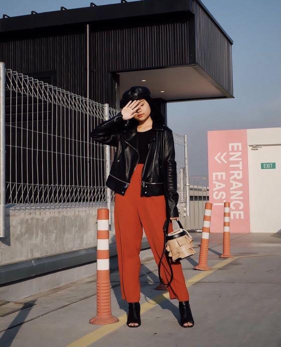 Pomelo burnt orange pants, Fesyen 