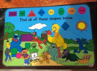 Sesame Street Placemat (Shapes)