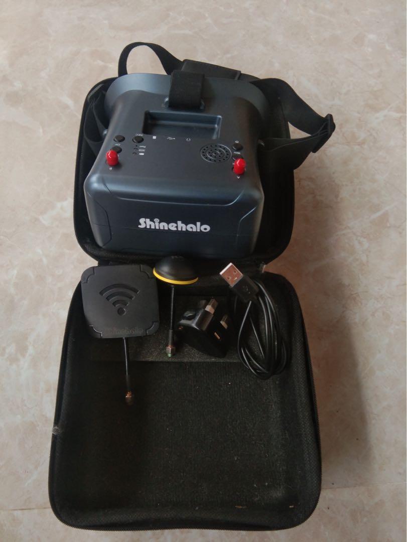 SHINEHALO LS008D Diversity FPV Goggles dengan DVR