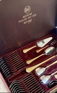 Solingen Germany Gold/ Sliver Cutlery Set
