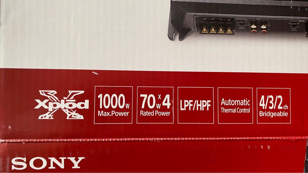 Sony xplod car amplifier XMN1004. 1000W, Electronics, Others on Carousell
