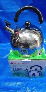 Micromatic Stainless Whistling Kettle 3.0L or 4.0L