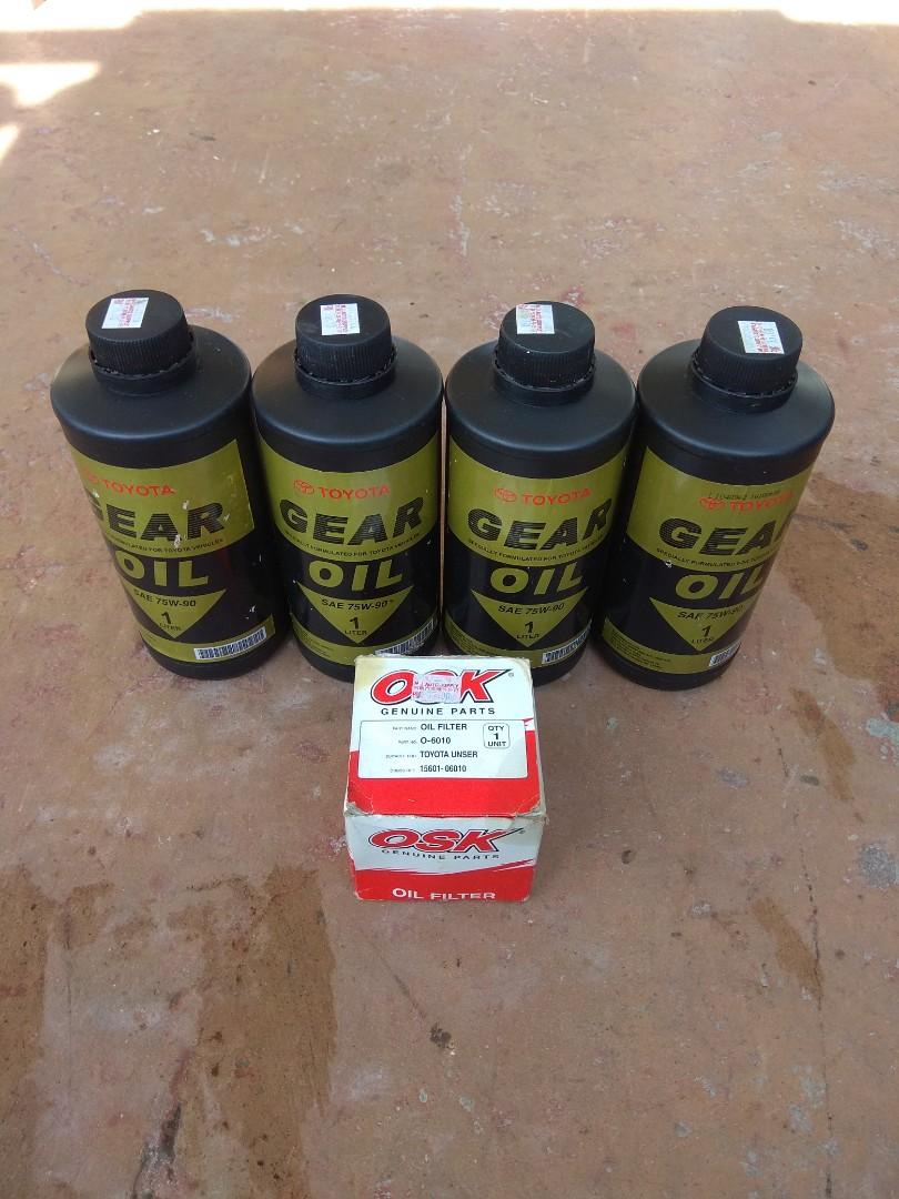 Toyota Gear oil & filter oil, Auto Accessories on Carousell