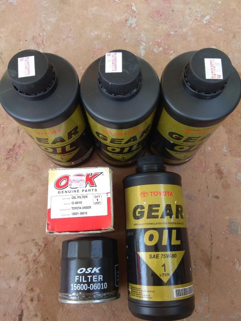 Toyota Gear oil & filter oil, Auto Accessories on Carousell