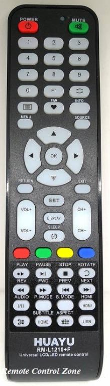 Universal LED TV remote tested for Pensonic, Myview etc. (Category: TV Parts & Accessories) located in Manila. Submitted by ishop.ishop (Listing ID 1051068479, Image 1). Description: For sale brand new Huayu universal Led TV Remote for Pensonic, Myview, starcrown, prestiz, hanabishi, devant etc..