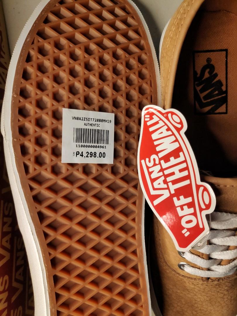 os grain leather authentic vans