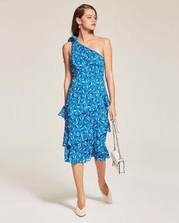 Whistles almond shop print dobby dress