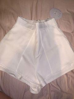 white shorts