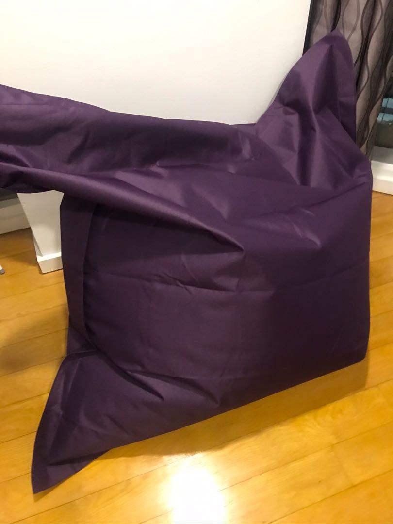 Xl Bean Bag Purple Ann Taylor Home Furniture Furniture On Carousell