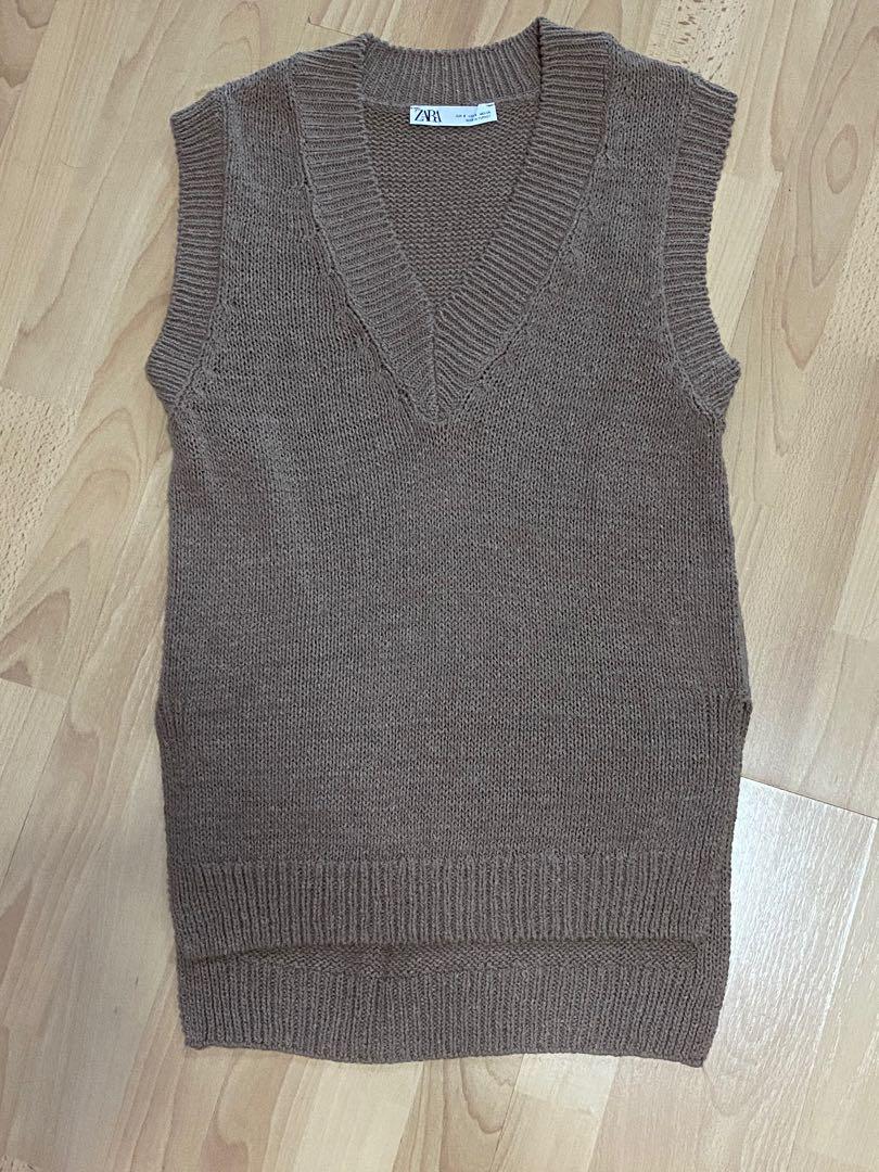 sleeveless sweater vest zara