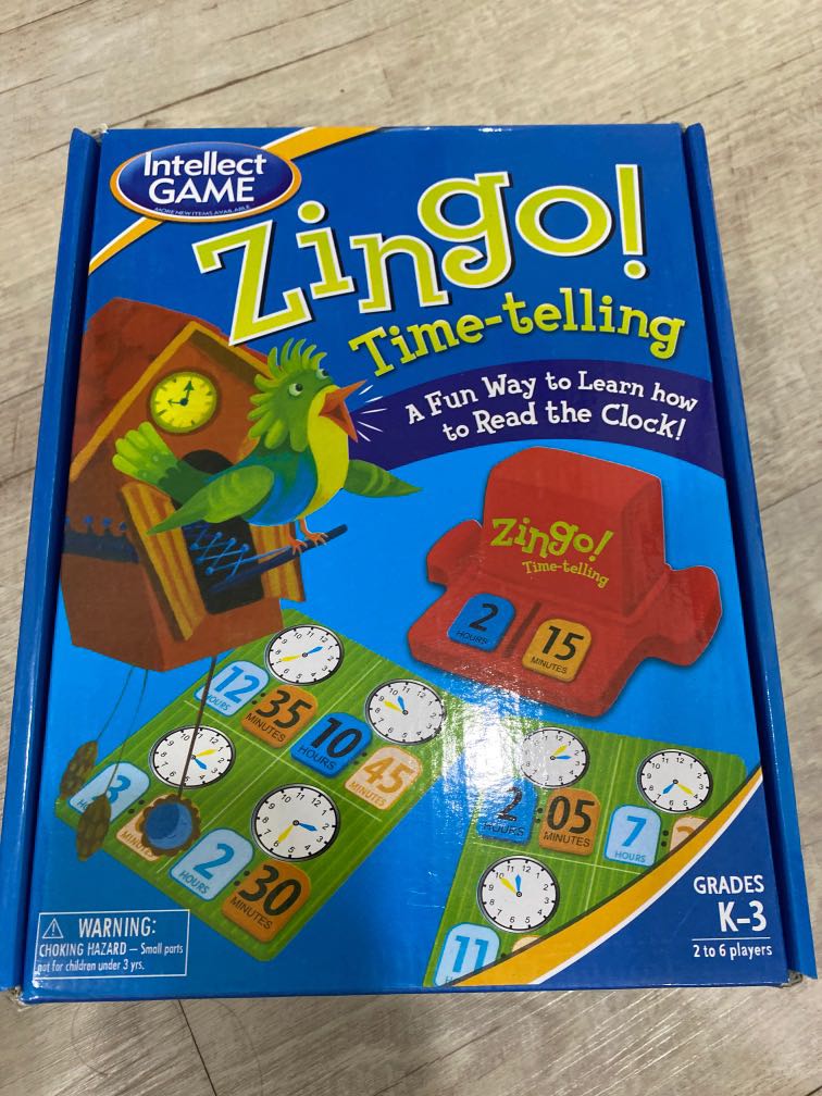 Zingo Time Telling, Hobbies & Toys, Toys & Games on Carousell