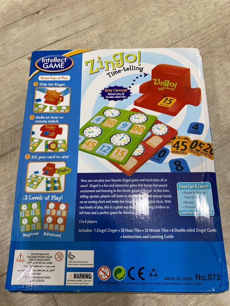 Zingo Time Telling, Hobbies & Toys, Toys & Games on Carousell