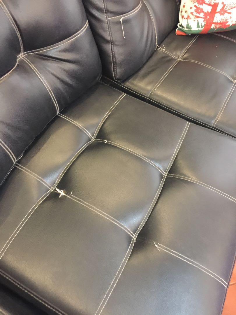 4-pc Sala set with free center table (Category: Sofas) located in Manila. Submitted by koloretemnl (Listing ID 1051225006, Image 2). Description: Used for 2 yrs Bought for 27k sa rob yung sofa Minor flaws nag run ng konti yung stitch EUC Repriced!! .