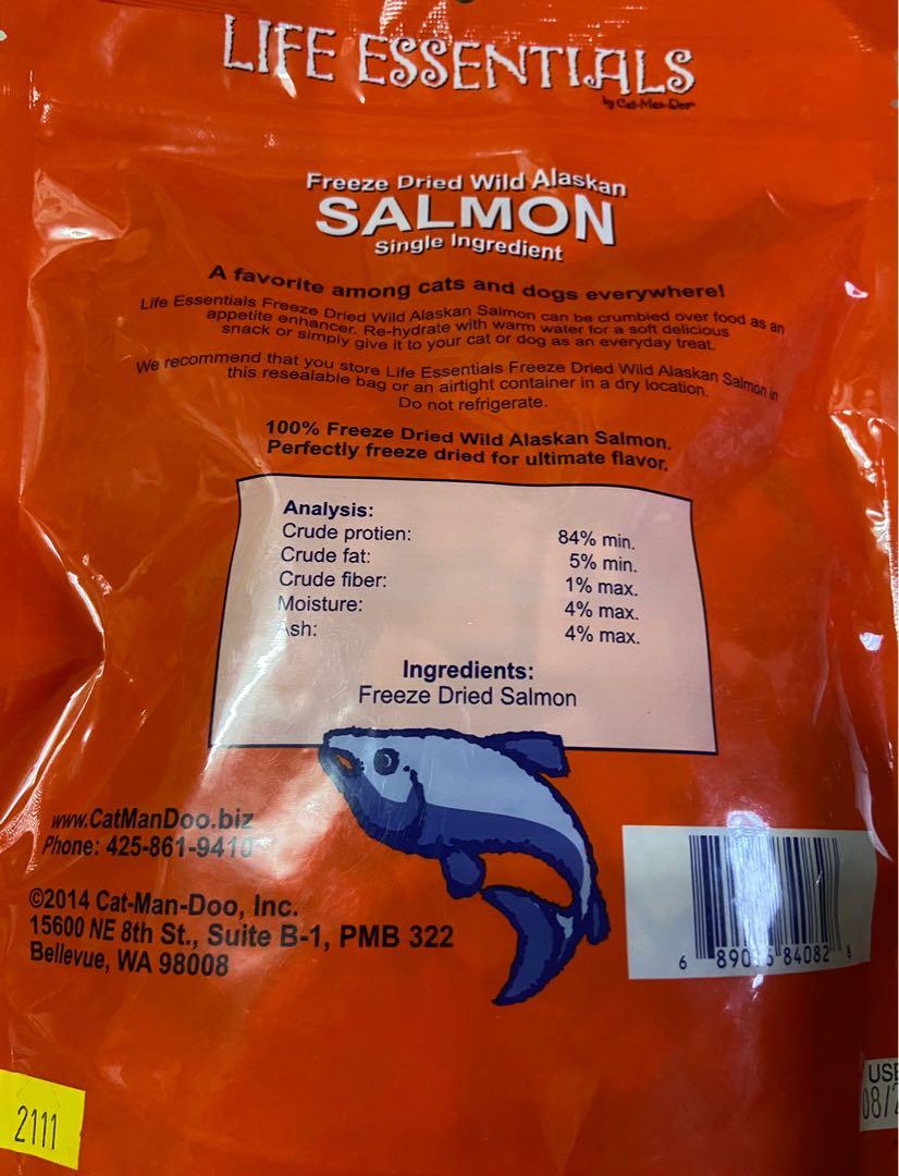 Life essentials dried salmon 5oz