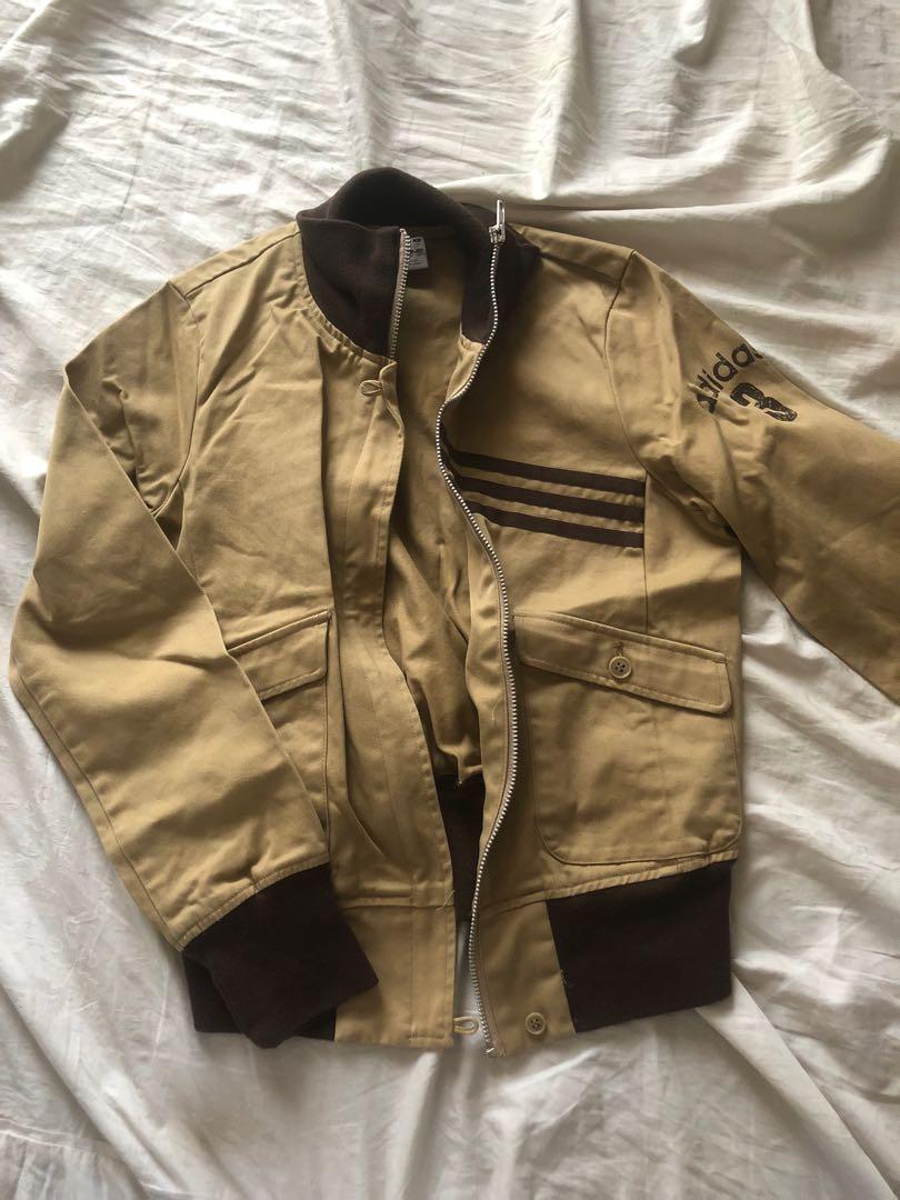 adidas bomber jacket khaki