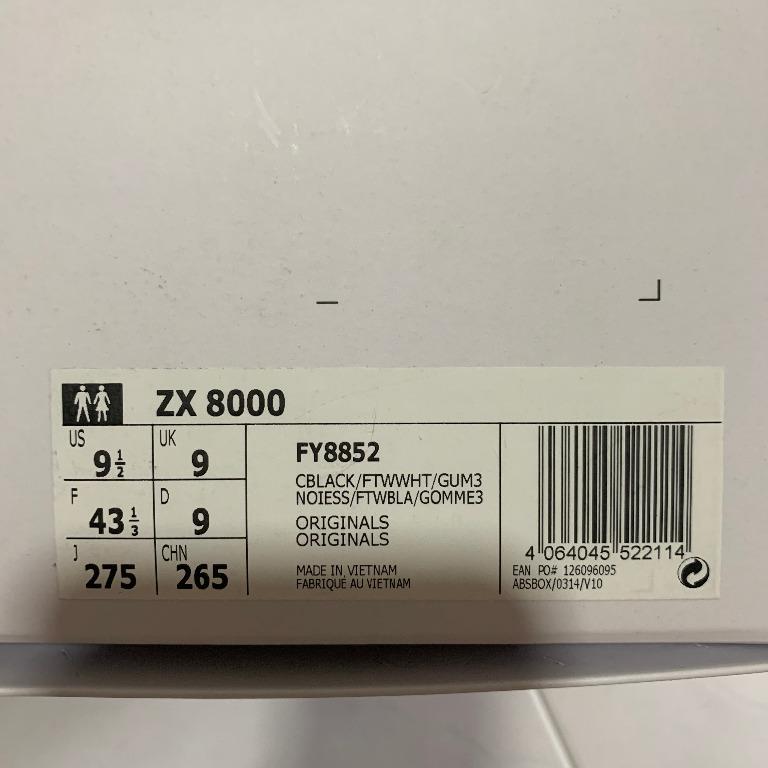 zx 8000 bape x undftd