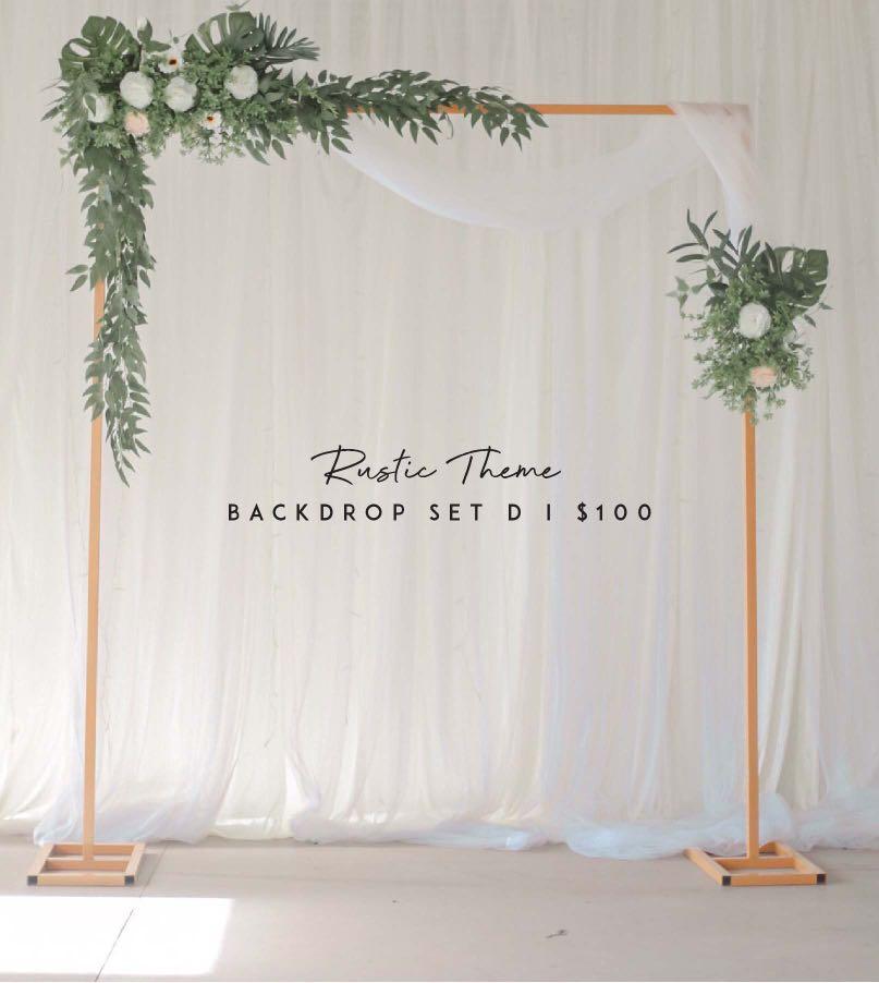 Backdrop Rustic Theme Rental 