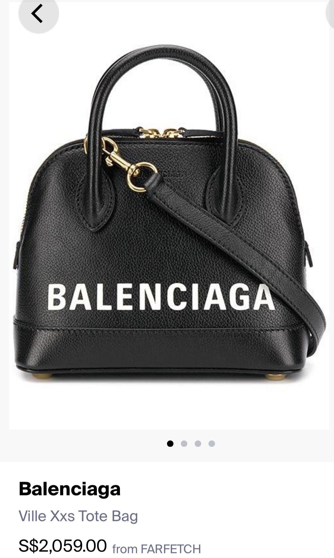 balenciaga xxs tote black
