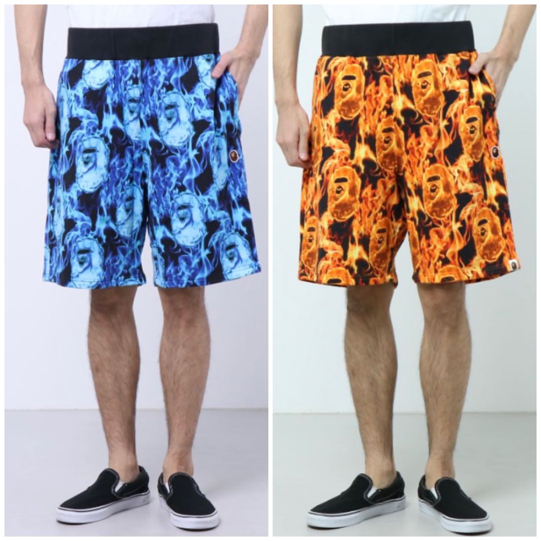 Bape flame shorts Clearance