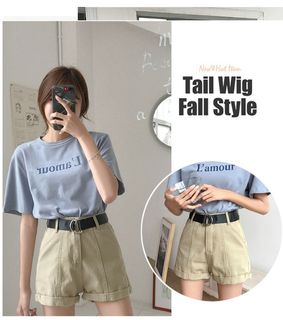khaki jean shorts