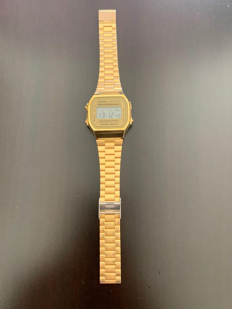Casio gold discount color watch