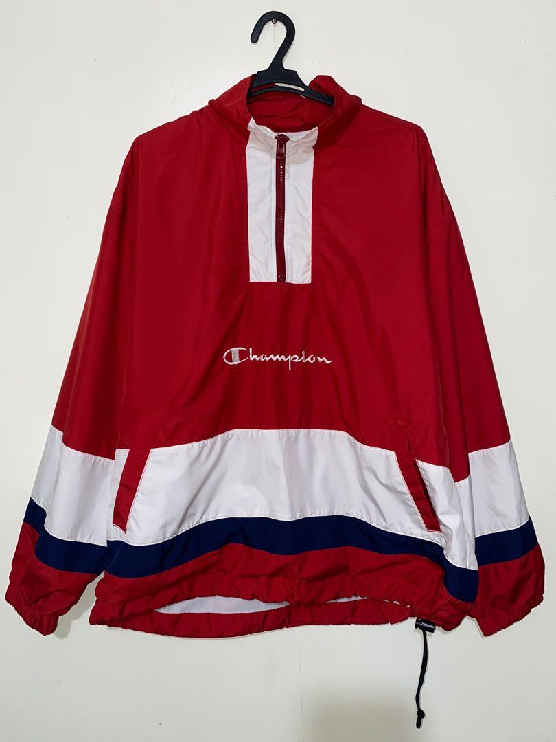 Half zip windbreaker champion online