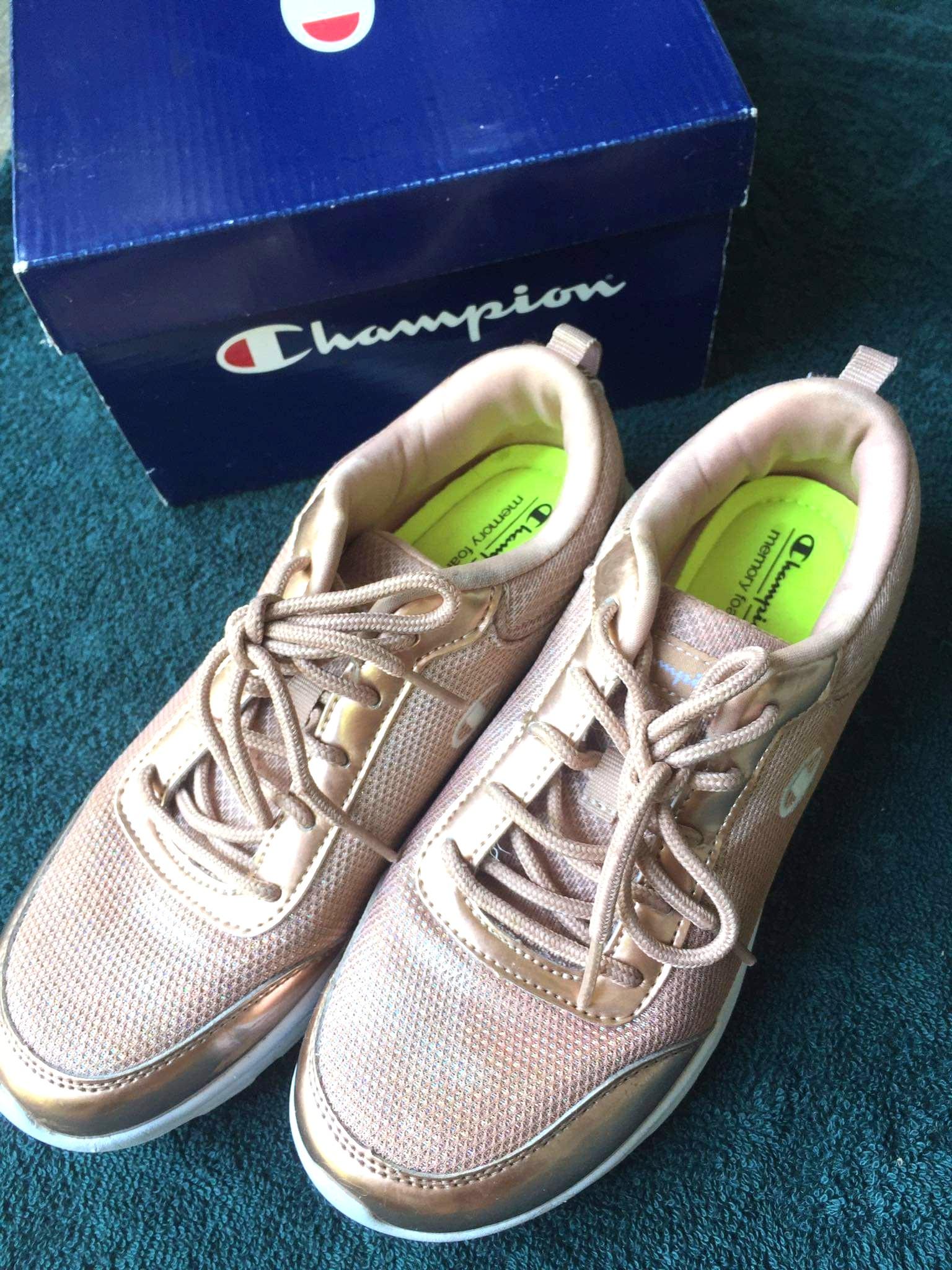 rose gold champion shoes