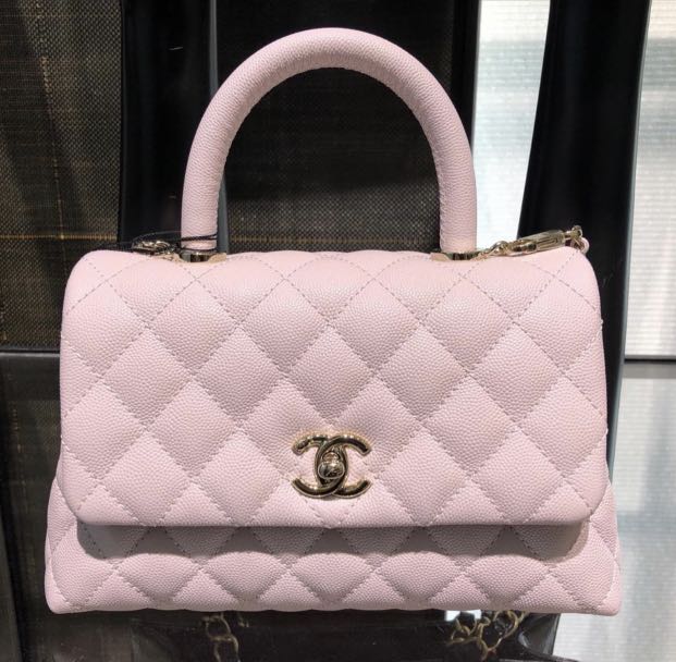 Chanel lilac coco handle mini, Luxury, Bags & Wallets on Carousell