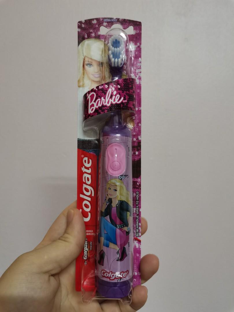 colgate barbie battery toothbrush