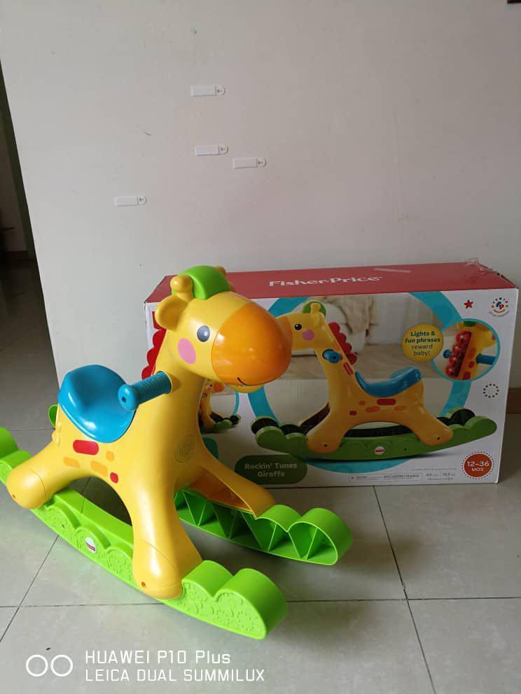 Fisher price giraffe rocker, Babies & Kids, Infant Playtime on Carousell