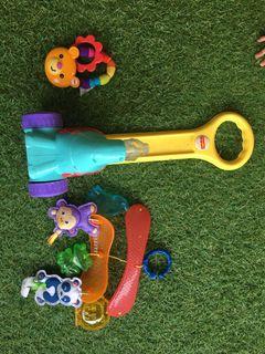 Fisher price teether, toys bouncher , walking