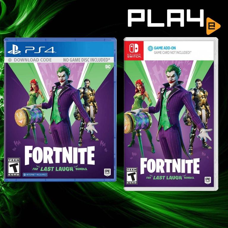 Fortnite The Last Laugh Bundle Brand New Ps4 Ps5 Nintendo Switch Toys Games Video Gaming Video Games On Carousell