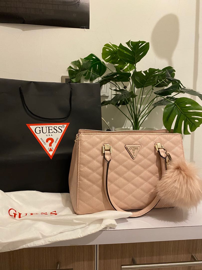 Tas Guess Astrid Luxury Satchel Pink